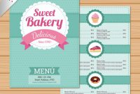 Sweet Bakery Menu Template | Free Vector within Free Bakery Menu Templates Download