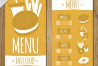 Top 42 Free Restaurant Menu Psd Templates & Mockups 2020 within Design Your Own Menu Template