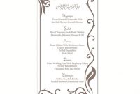 Wedding Menu Template Diy Menu Card Template Editable Text inside Editable Menu Templates Free