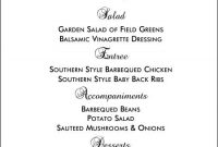 Wedding Menu Templates | Perfect And Easy Menus For Your Big Day with regard to Free Wedding Menu Template For Word