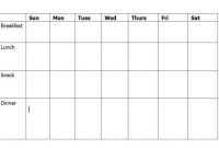 Weekly Menu Template For Daycare – Google Search | Weekly pertaining to Daycare Menu Template