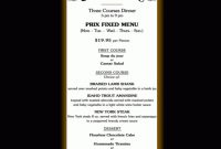 Why Your Prix Fixe Menu Never Works Out The Way You Plan throughout Prix Fixe Menu Template