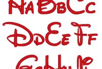 18 Disney Letters Font Images – Disney Letter Font with regard to Disney Letter Template