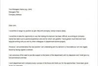 21+ Example Of Resignation Letter Templates – Free Sample pertaining to Free Sample Letter Of Resignation Template