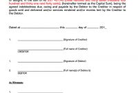 35+ Free Iou (I Owe You) & Debt Acknowledgment Forms (Word, Pdf) inside Iou Letter Template