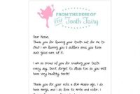 37 Tooth Fairy Certificates & Letter Templates | Tooth Fairy with Tooth Fairy Letter Template