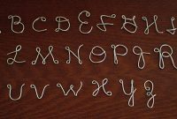 39 Wire Letters With Diy Instructions | Guide Patterns with Wire Hanger Letter Template