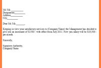 4 Salary Increase Letter To Employee Sle Salary Slip (With pertaining to Salary Increase Letter To Employer Template