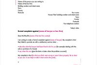 49+ Complaint Letter Templates – Doc, Pdf | Letter Writing in Formal Letter Of Complaint To Employer Template