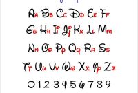 7+ Disney Alphabet Letters – Free Psd, Eps, Format Download regarding Disney Letter Template