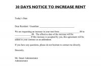 9+ Samples Of Friendly Rent Increase Letter Format For Tenants intended for Rent Increase Letter Template