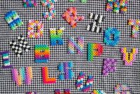 90's Style Hama Bead Letters Www.etsy/uk/shop intended for Hama Bead Letter Templates