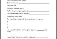 A Letter To Mom – Cute, Printable Template For Kids To Write in Mother&#039;s Day Letter Template