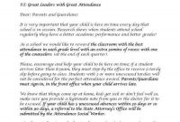 Attendance Parent Letter Attendance Parent Letter (With intended for Truancy Letter Template