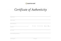 Certificate Authenticity Template Free Luxury Certificates throughout Letter Of Authenticity Template