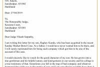 Character Reference Letter To Judge – Format, Sample & Example pertaining to How To Write A Letter To A Judge Template