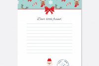 Christmas Letter From Santa Claus Template. | Premium Vector pertaining to Letter From Santa Claus Template