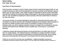 College Application Cover Letter Examples | Lovetoknow in College Acceptance Letter Template