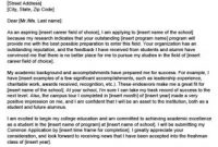 College Application Cover Letter Examples | Lovetoknow pertaining to College Acceptance Letter Template