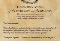 Create Personalized Hogwarts Acceptance Letter (With Images intended for Harry Potter Acceptance Letter Template