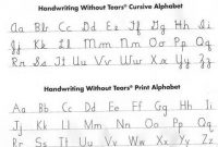 Cursive And Print | Handwriting Without Tears, Letter throughout Handwriting Without Tears Letter Templates