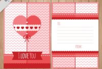 Cute Love Letter Template | Free Vector regarding Template For Love Letter