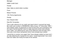 Dispute Letter – Credit Card Transaction Dispute Letter in Credit Dispute Letter Template