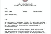 Eagle Scout Letter Of Recommendation Sample From Parents in Eagle Scout Recommendation Letter Template