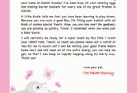 Easter Bunny Letter Example – Personalized Letters From The for Letter To Easter Bunny Template