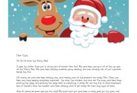 Easy Free Letters From Santa | Customize Your Text And in Letter From Santa Claus Template