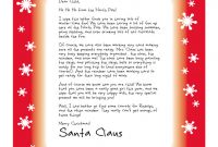 Easy Free Letters From Santa | Customize Your Text And within Secret Santa Letter Template