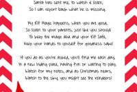 Elf On The Shelf Arrival Letter Template Letternew Co with regard to Elf On The Shelf Arrival Letter Template