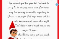 Elf On The Shelf Letter {Free Printable} in Elf On The Shelf Letter From Santa Template
