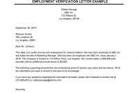 Employment Verification Letter – Income & More regarding Employment Verification Letter Template Word
