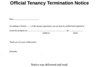 End Of Tenancy Letter Template From Landlord To Tenant (With inside Pcn Appeal Letter Template