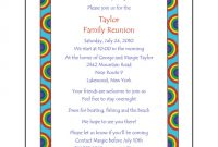 Family Reunion Template – Frt-02 intended for Family Reunion Letter Template