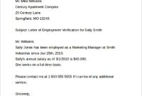 Free 10+ Sample Employee Verification Letter Templates In with regard to Employment Verification Letter Template Word