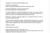 Free 13+ Sample Letter Of Credit In Pdf | Word with Letter Of Credit Draft Template