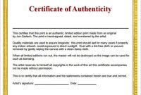 Free 26+ Certificate Of Authenticity Samples In Ms Word for Letter Of Authenticity Template