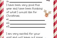 Free Dear Santa Letter Printable | Christmas Lettering, Free for Dear Santa Letter Template Free