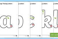 Free! – Large A-Z Tracing Letters For Kids | Free Primary within Tracing Letters Template