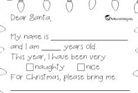 Free Letter To Santa Printable | Totschooling – Toddler throughout Dear Santa Template Kindergarten Letter