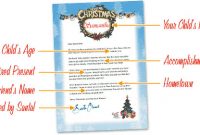 Free Letters From Santa – Free Personalized Printable Santa intended for Free Letters From Santa Template