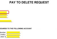 Free Pay For Delete Letter | Template And Sample – Pdf for Pay For Delete Letter Template
