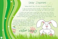 Free Pretty Letter From The Easter Bunny! | Easter Bunny in Letter To Easter Bunny Template
