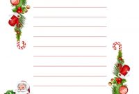 Free Printable Christmas Paper Letter To Santa Template With regarding Christmas Letter Templates Free Printable
