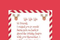 Free Printable Elf On The Shelf Arrival Letter | Elf On within Elf On The Shelf Letter From Santa Template