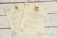 Free Printable Hogwarts Letter – Housewife Eclectic in Harry Potter Letter Template