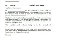 Free Proof Of Funds Letter – Http://www.valery-Novoselsky with regard to Proof Of Funds Letter Template