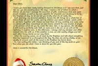 Free Santa Letters – Download Your Personalized Letter From with Free Letters From Santa Template